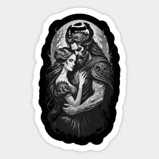 Persephone and Hades rendition 2 Sticker